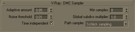 [DMC Sampler interface]